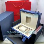 Best Gift - New Replica Omega Blue Watch Box Set & Booklet 